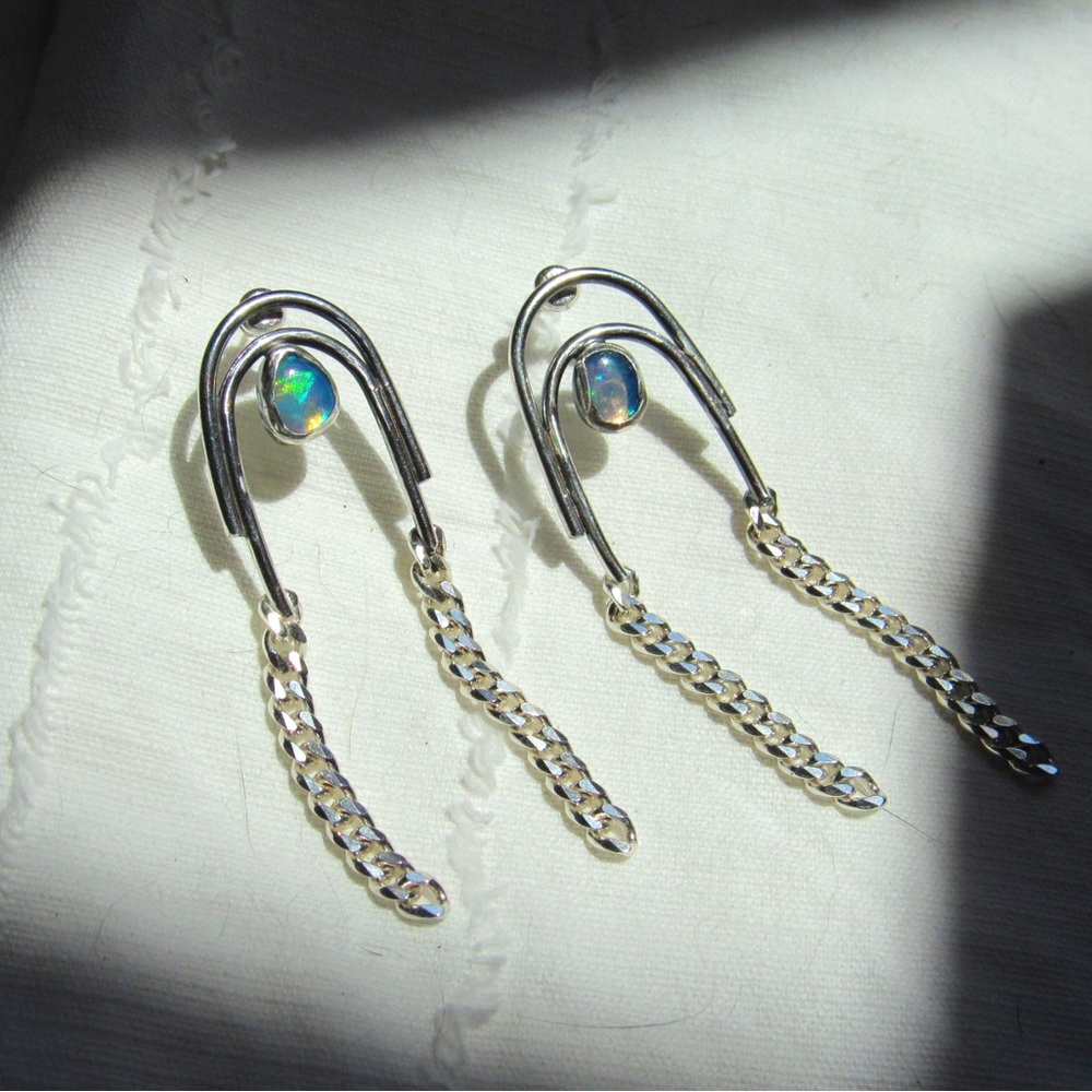 Ethiopian Opal Duster Earrings